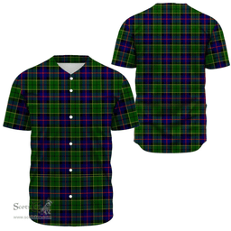 Scottish Forsyth Modern Clan Tartan Baseball Jersey - Classic Scottish Plaid Tartan Plaid