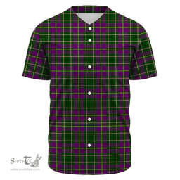 Scottish Taylor Weathered Clan Tartan Baseball Jersey - Classic Scottish Plaid Tartan Plaid