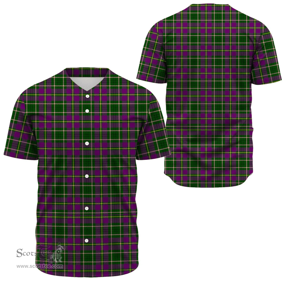 Scottish Taylor Weathered Clan Tartan Baseball Jersey - Classic Scottish Plaid Tartan Plaid