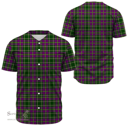 Scottish Taylor Weathered Clan Tartan Baseball Jersey - Classic Scottish Plaid Tartan Plaid