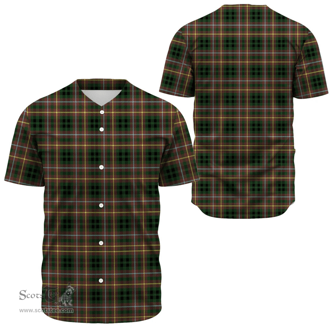 Scottish Buchanan Hunting Clan Tartan Baseball Jersey - Classic Scottish Plaid Tartan Plaid