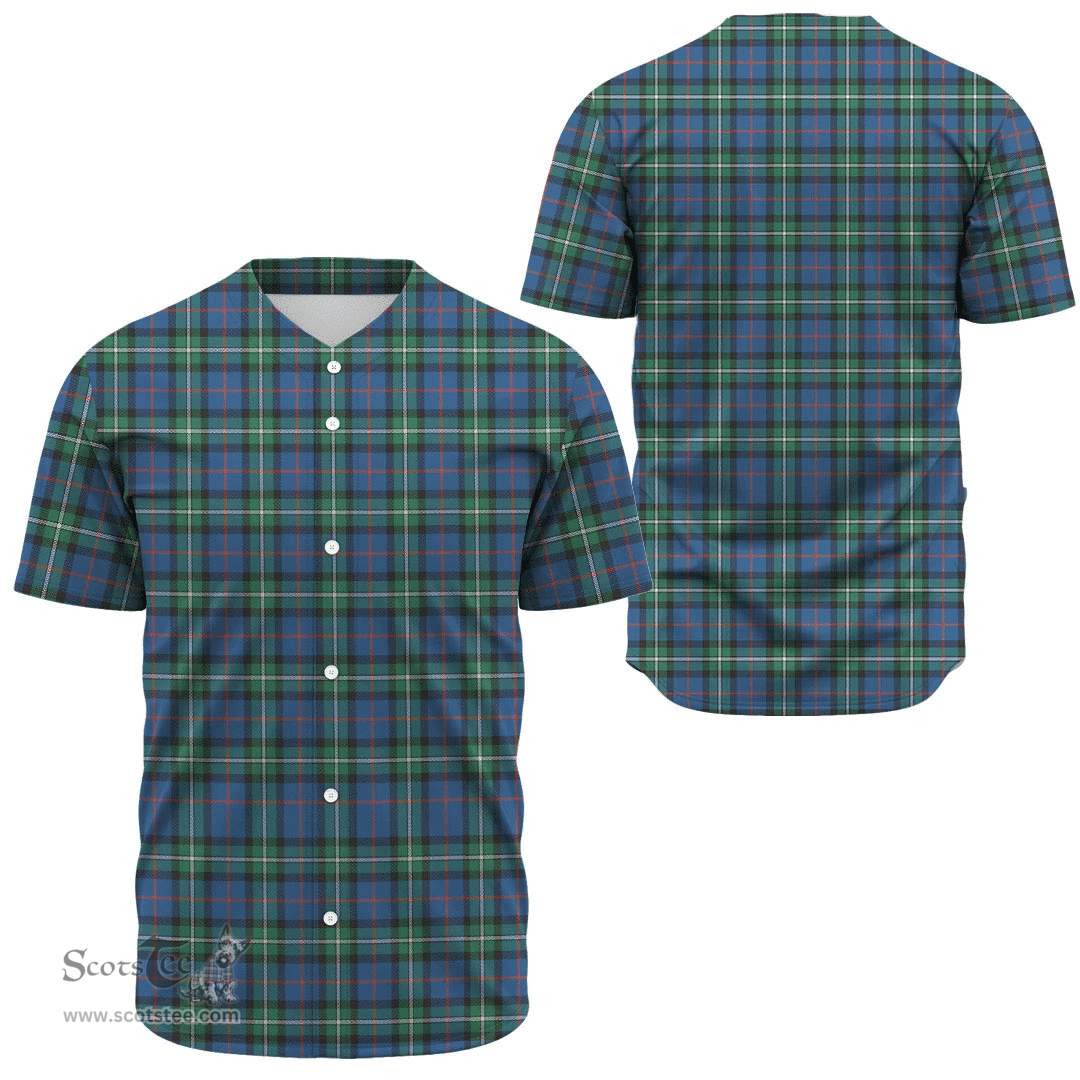 Scottish MacPhail Hunting Ancient Clan Tartan Baseball Jersey - Classic Scottish Plaid Tartan Plaid
