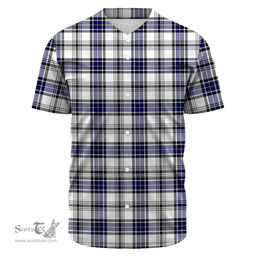 Scottish Hannay Modern Clan Tartan Baseball Jersey - Classic Scottish Plaid Tartan Plaid