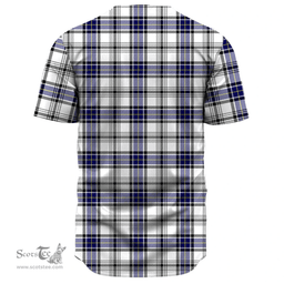 Scottish Hannay Modern Clan Tartan Baseball Jersey - Classic Scottish Plaid Tartan Plaid