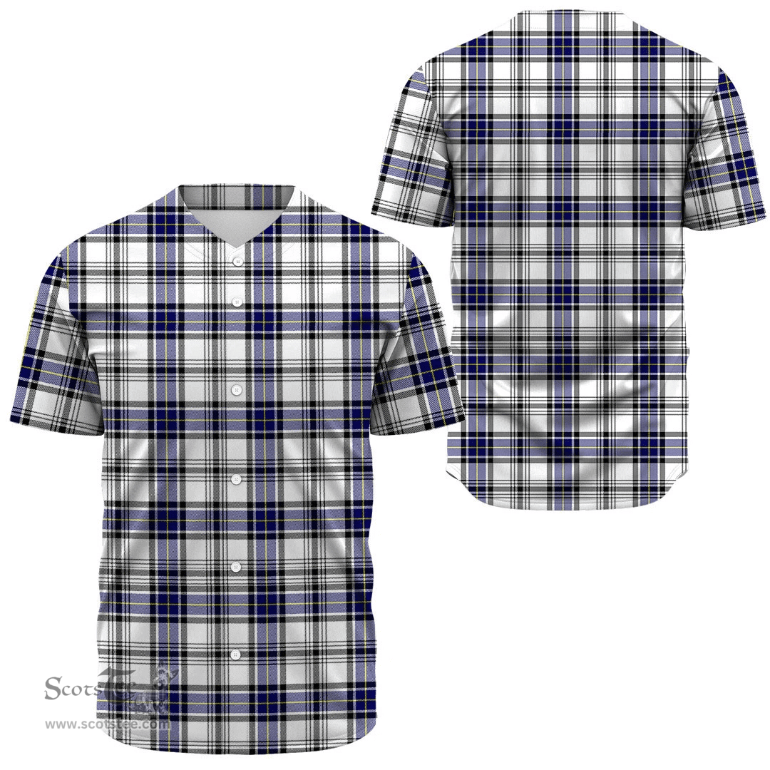 Scottish Hannay Modern Clan Tartan Baseball Jersey - Classic Scottish Plaid Tartan Plaid