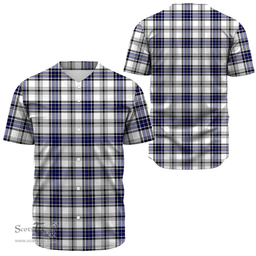Scottish Hannay Modern Clan Tartan Baseball Jersey - Classic Scottish Plaid Tartan Plaid