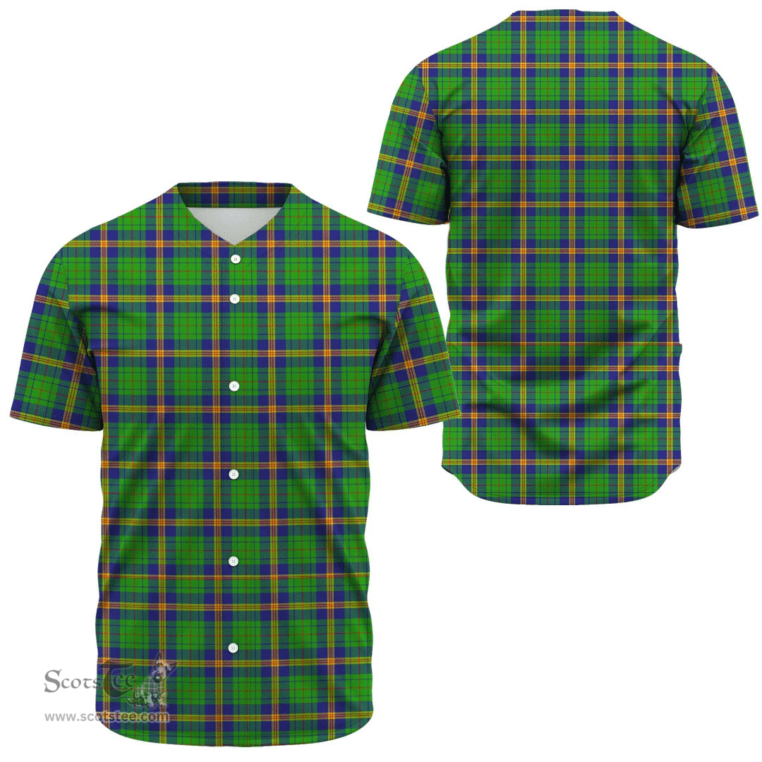 Scottish New Mexico Clan Tartan Baseball Jersey - Classic Scottish Plaid Tartan Plaid