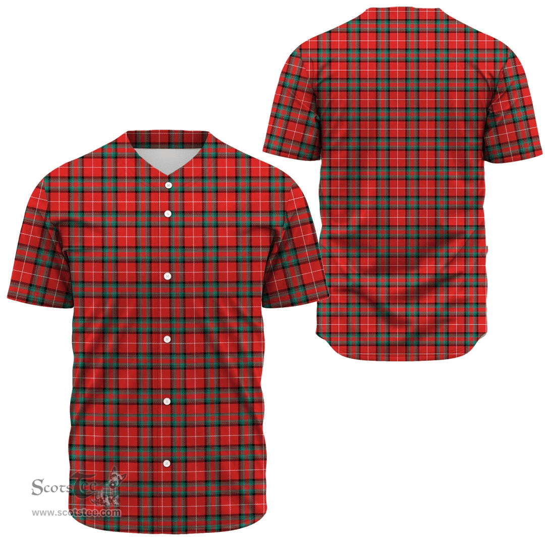 Scottish Stuart of Bute Clan Tartan Baseball Jersey - Classic Scottish Plaid Tartan Plaid