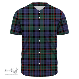 Scottish Fletcher Modern Clan Tartan Baseball Jersey - Classic Scottish Plaid Tartan Plaid