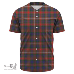Scottish Fraser Hunting Modern Clan Tartan Baseball Jersey - Classic Scottish Plaid Tartan Plaid