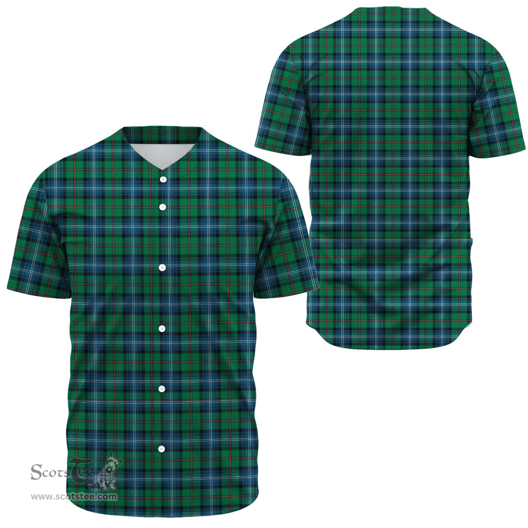 Scottish Urquhart Ancient Clan Tartan Baseball Jersey - Classic Scottish Plaid Tartan Plaid