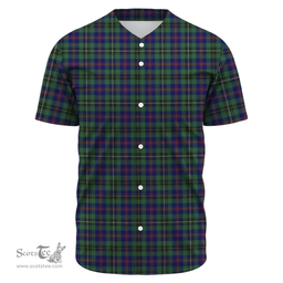 Scottish Wood Modern Clan Tartan Baseball Jersey - Classic Scottish Plaid Tartan Plaid