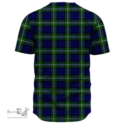 Scottish Forbes Modern Clan Tartan Baseball Jersey - Classic Scottish Plaid Tartan Plaid