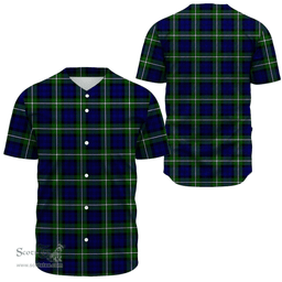 Scottish Forbes Modern Clan Tartan Baseball Jersey - Classic Scottish Plaid Tartan Plaid