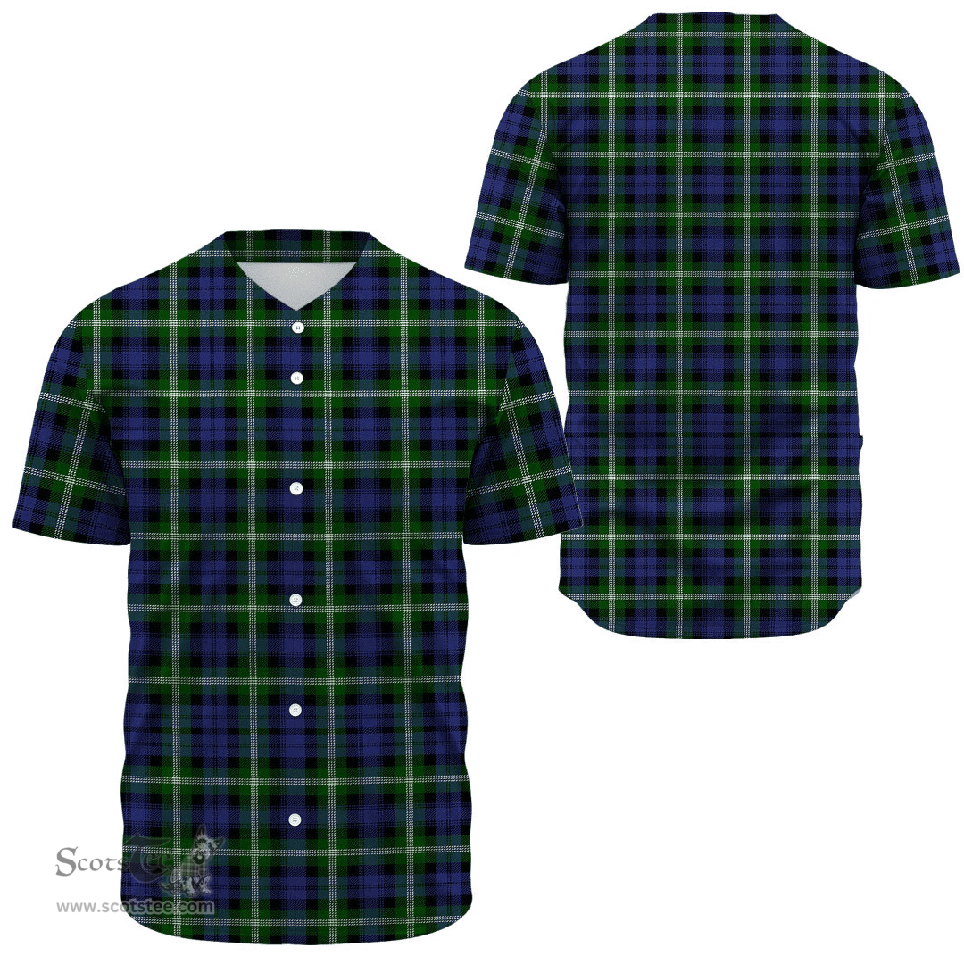 Scottish Baillie Modern Clan Tartan Baseball Jersey - Classic Scottish Plaid Tartan Plaid