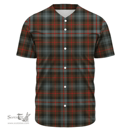 Scottish Murray of Atholl Weathered Clan Tartan Baseball Jersey - Classic Scottish Plaid Tartan Plaid