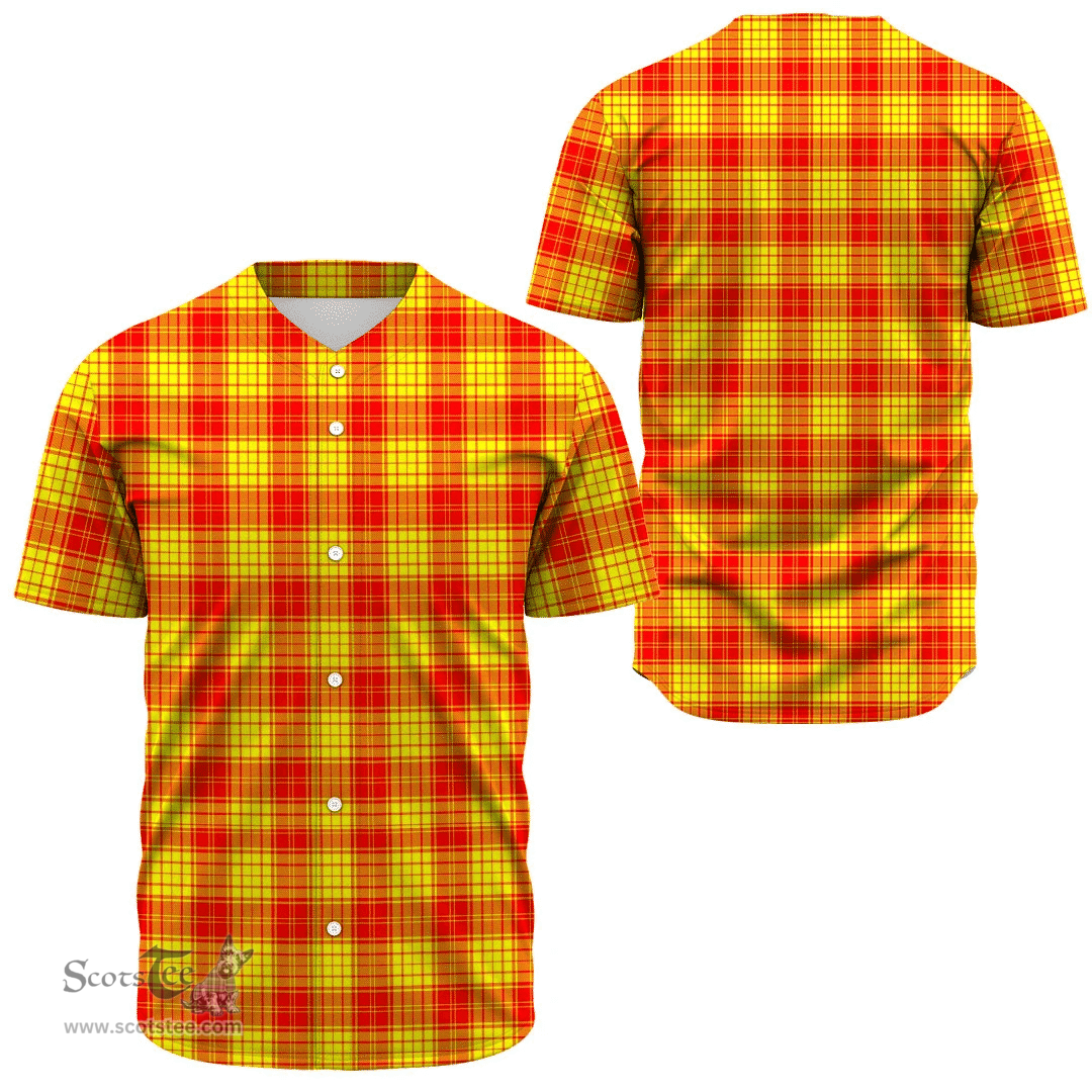 Scottish MacLeod of Raasay Clan Tartan Baseball Jersey - Classic Scottish Plaid Tartan Plaid