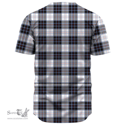 Scottish MacRae Dress Modern Clan Tartan Baseball Jersey - Classic Scottish Plaid Tartan Plaid