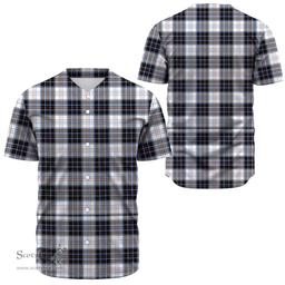 Scottish MacRae Dress Modern Clan Tartan Baseball Jersey - Classic Scottish Plaid Tartan Plaid