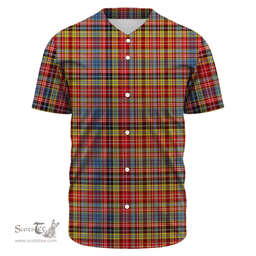 Scottish Ogilvie Clan Tartan Baseball Jersey - Classic Scottish Plaid Tartan Plaid