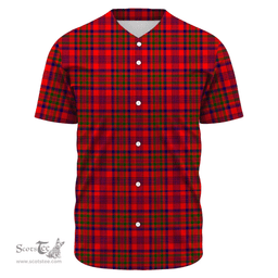 Scottish Murray of Tulloch Modern Clan Tartan Baseball Jersey - Classic Scottish Plaid Tartan Plaid