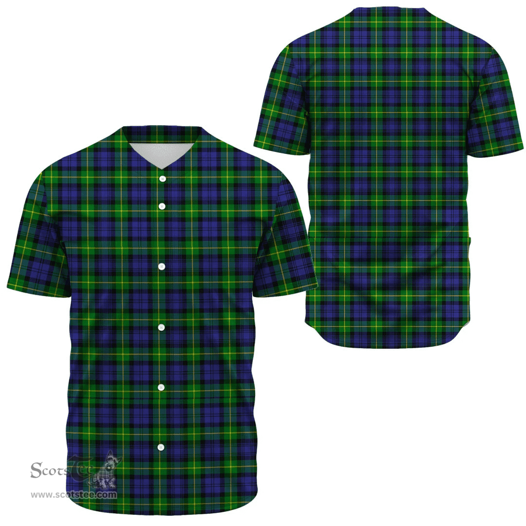 Scottish Gordon Modern Clan Tartan Baseball Jersey - Classic Scottish Plaid Tartan Plaid