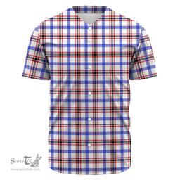 Scottish Boswell Modern Clan Tartan Baseball Jersey - Classic Scottish Plaid Tartan Plaid