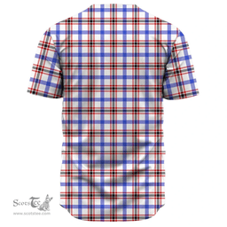 Scottish Boswell Modern Clan Tartan Baseball Jersey - Classic Scottish Plaid Tartan Plaid