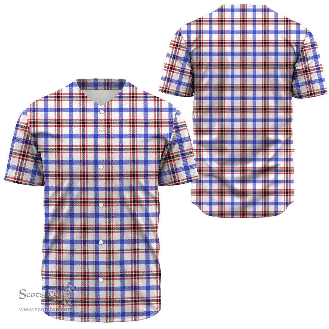 Scottish Boswell Modern Clan Tartan Baseball Jersey - Classic Scottish Plaid Tartan Plaid