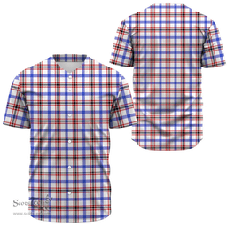 Scottish Boswell Modern Clan Tartan Baseball Jersey - Classic Scottish Plaid Tartan Plaid