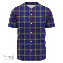Scottish Kinnaird Clan Tartan Baseball Jersey - Classic Scottish Plaid Tartan Plaid