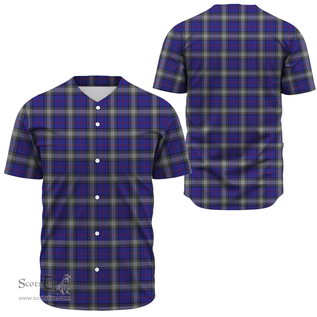 Scottish Kinnaird Clan Tartan Baseball Jersey - Classic Scottish Plaid Tartan Plaid