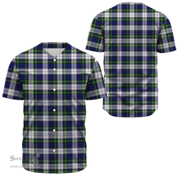 Scottish Gordon Dress Modern Clan Tartan Baseball Jersey - Classic Scottish Plaid Tartan Plaid