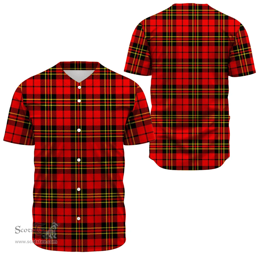 Scottish Brodie Modern Clan Tartan Baseball Jersey - Classic Scottish Plaid Tartan Plaid