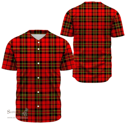Scottish Brodie Modern Clan Tartan Baseball Jersey - Classic Scottish Plaid Tartan Plaid