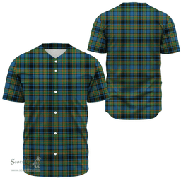 Scottish Gillies Ancient Clan Tartan Baseball Jersey - Classic Scottish Plaid Tartan Plaid