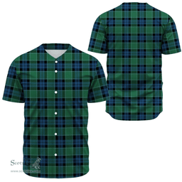 Scottish Graham of Menteith Ancient Clan Tartan Baseball Jersey - Classic Scottish Plaid Tartan Plaid