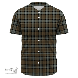 Scottish Graham of Menteith Weathered Clan Tartan Baseball Jersey - Classic Scottish Plaid Tartan Plaid