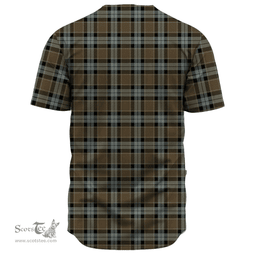 Scottish Graham of Menteith Weathered Clan Tartan Baseball Jersey - Classic Scottish Plaid Tartan Plaid