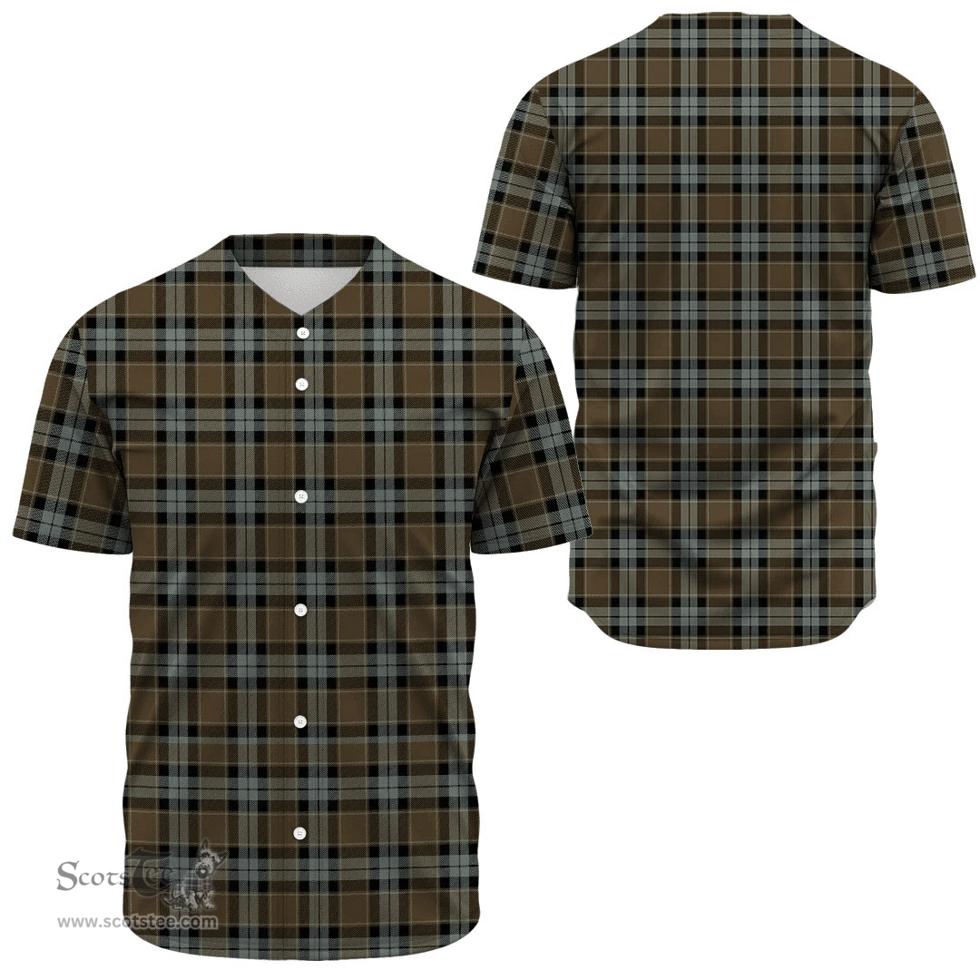 Scottish Graham of Menteith Weathered Clan Tartan Baseball Jersey - Classic Scottish Plaid Tartan Plaid