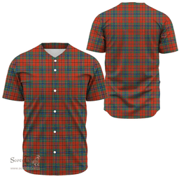 Scottish MacLean of Duart Ancient Clan Tartan Baseball Jersey - Classic Scottish Plaid Tartan Plaid