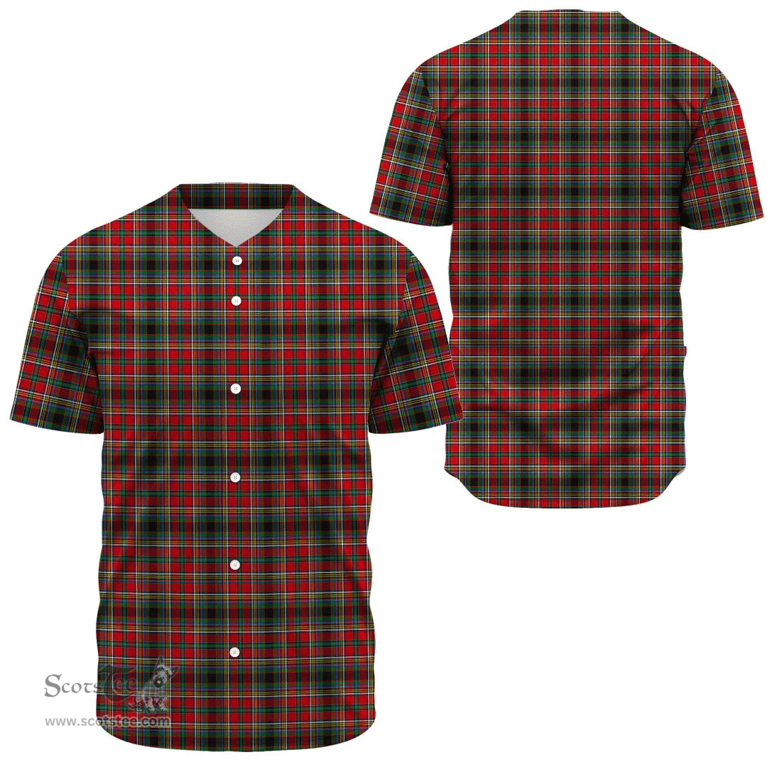 Scottish Anderson of Arbrake Clan Tartan Baseball Jersey - Classic Scottish Plaid Tartan Plaid