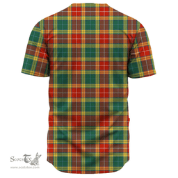 Scottish Buchanan Old Sett Clan Tartan Baseball Jersey - Classic Scottish Plaid Tartan Plaid