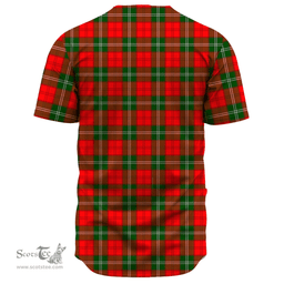 Scottish Lennox Modern Clan Tartan Baseball Jersey - Classic Scottish Plaid Tartan Plaid
