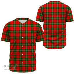 Scottish Lennox Modern Clan Tartan Baseball Jersey - Classic Scottish Plaid Tartan Plaid