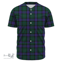 Scottish Sinclair Hunting Modern Clan Tartan Baseball Jersey - Classic Scottish Plaid Tartan Plaid