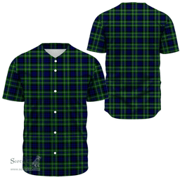 Scottish MacNeil of Colonsay Modern Clan Tartan Baseball Jersey - Classic Scottish Plaid Tartan Plaid