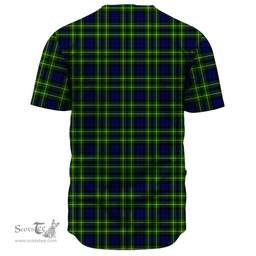 Scottish Campbell of Breadalbane Modern Clan Tartan Baseball Jersey - Classic Scottish Plaid Tartan Plaid