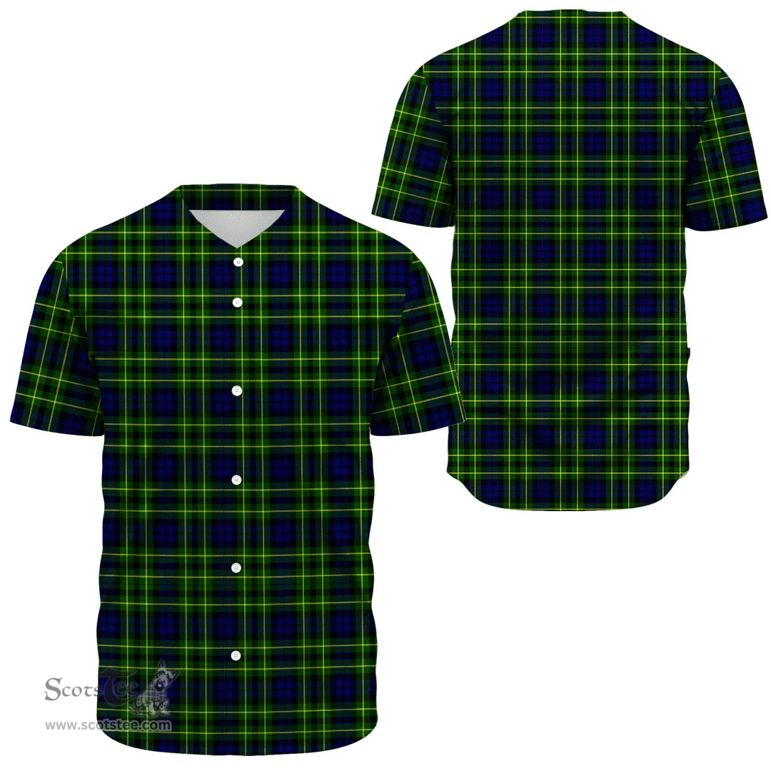 Scottish Campbell of Breadalbane Modern Clan Tartan Baseball Jersey - Classic Scottish Plaid Tartan Plaid