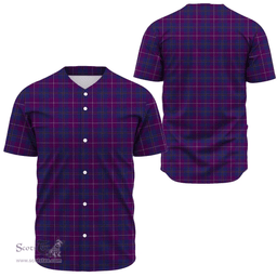 Scottish Pride of Glencoe Clan Tartan Baseball Jersey - Classic Scottish Plaid Tartan Plaid